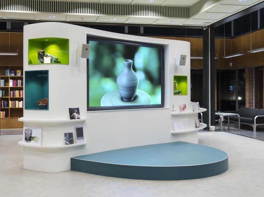 Litteraturstedet på Åby Bibliotek.